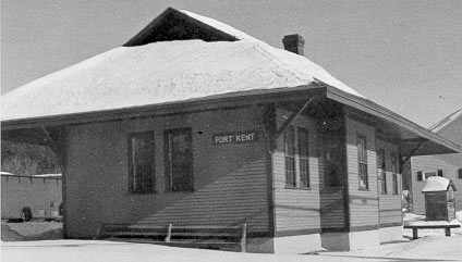 The Fort Kent Historical Society maintains the former Bangor & Aroostook Railroad station as a public museum.
